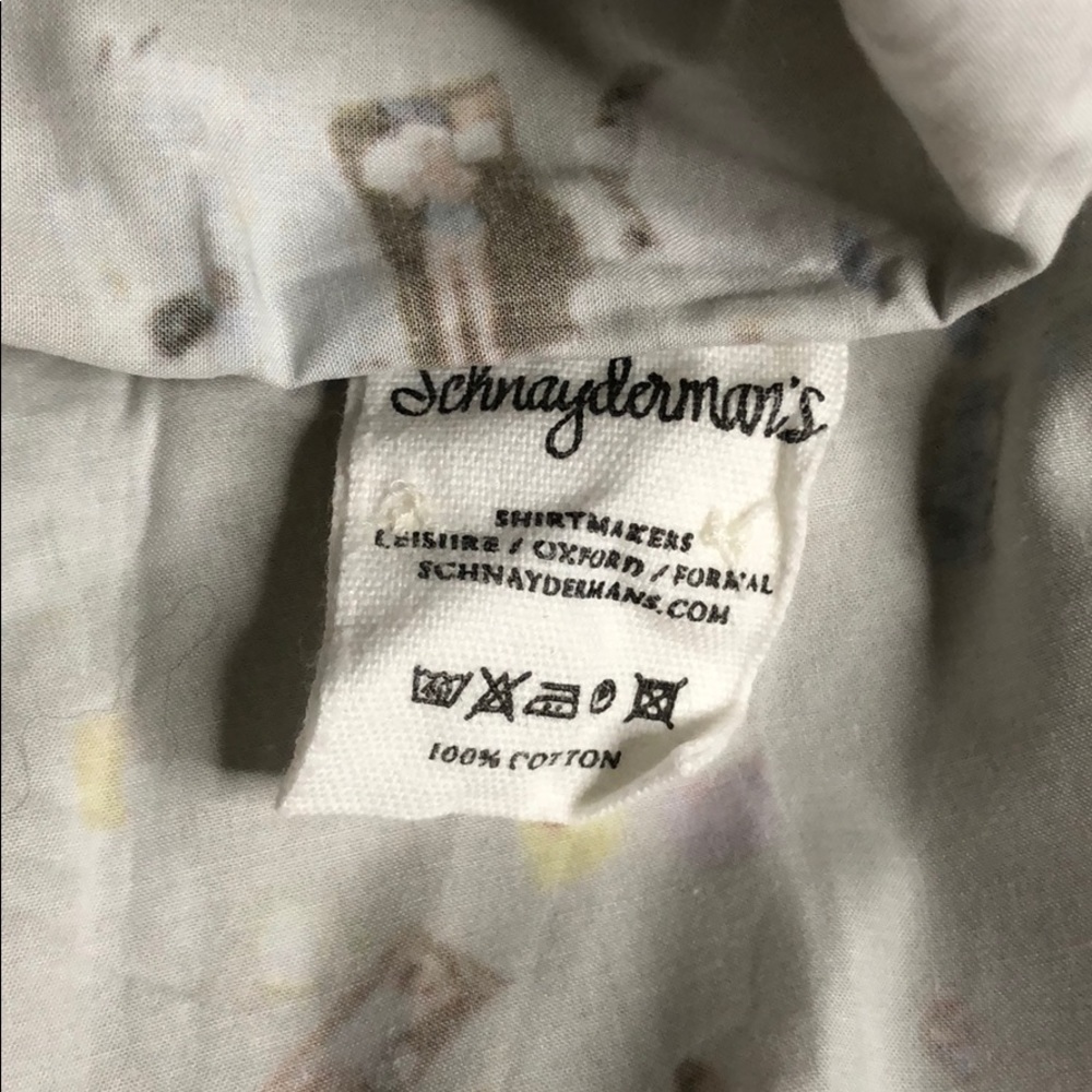 Schnayderman's Crowded Beach Shirt Men’s Button 43 - Picture 7 of 8